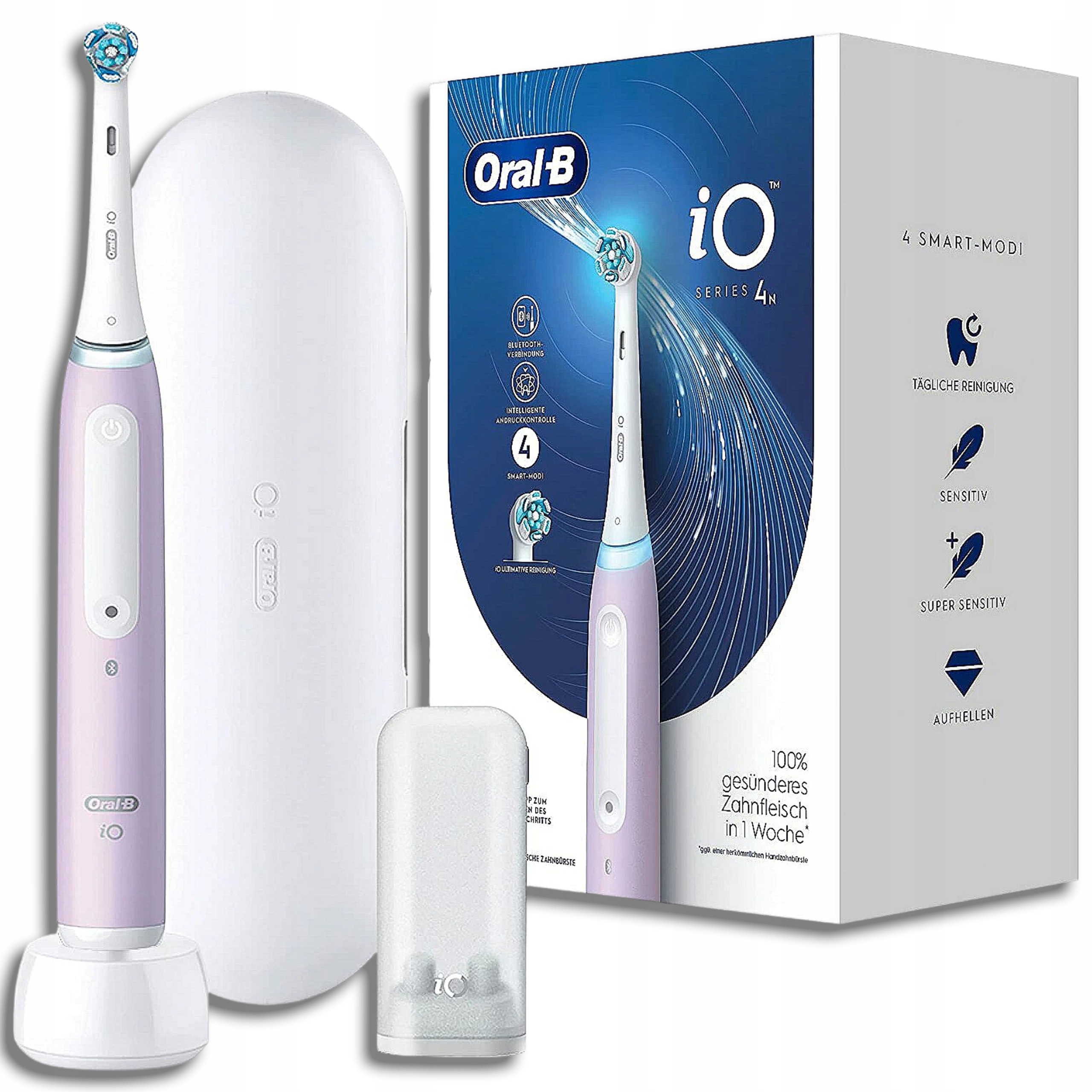 Oral-b iO Series 4 Lavender Magnetyczna Szczoteczka Elektryczna Z Etui