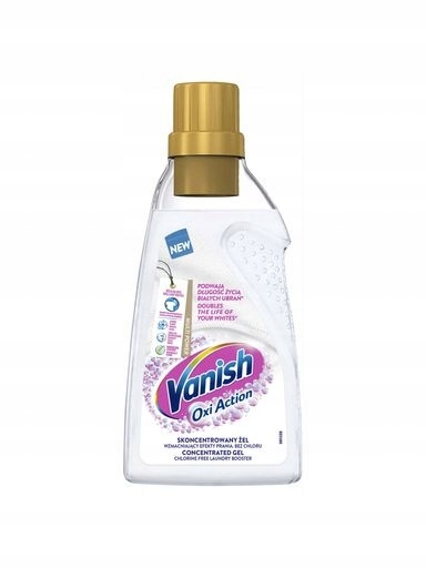 Levně 3X Vanish Oxi Action multifunkční odstraňovač skvrn v gelu na bílé tkaniny 750 ml
