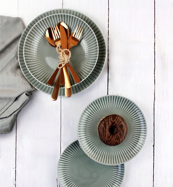 LUBIANA DAISY K1 SERWIS OBIADOWY 12/36 SZARY