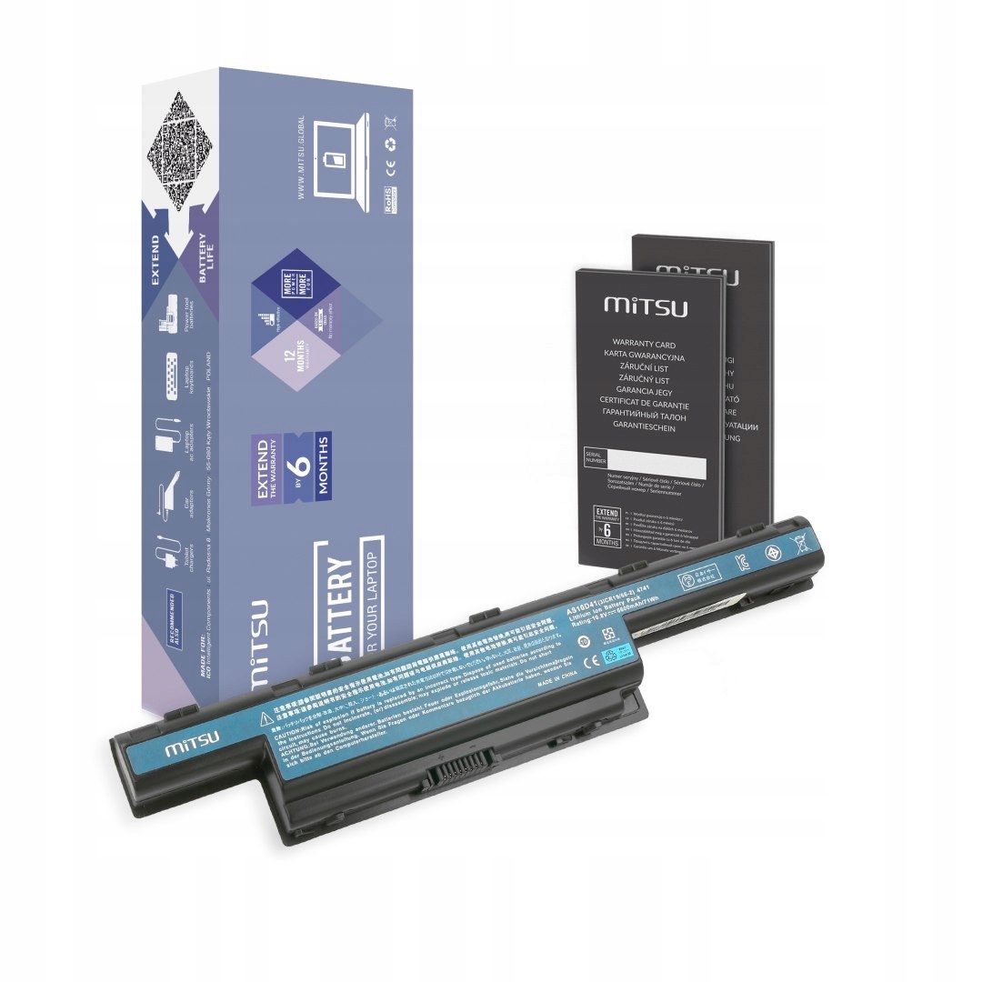 Baterie Mitsu pro Acer Aspire 4551, 4741, 5741 (6600 mAh)