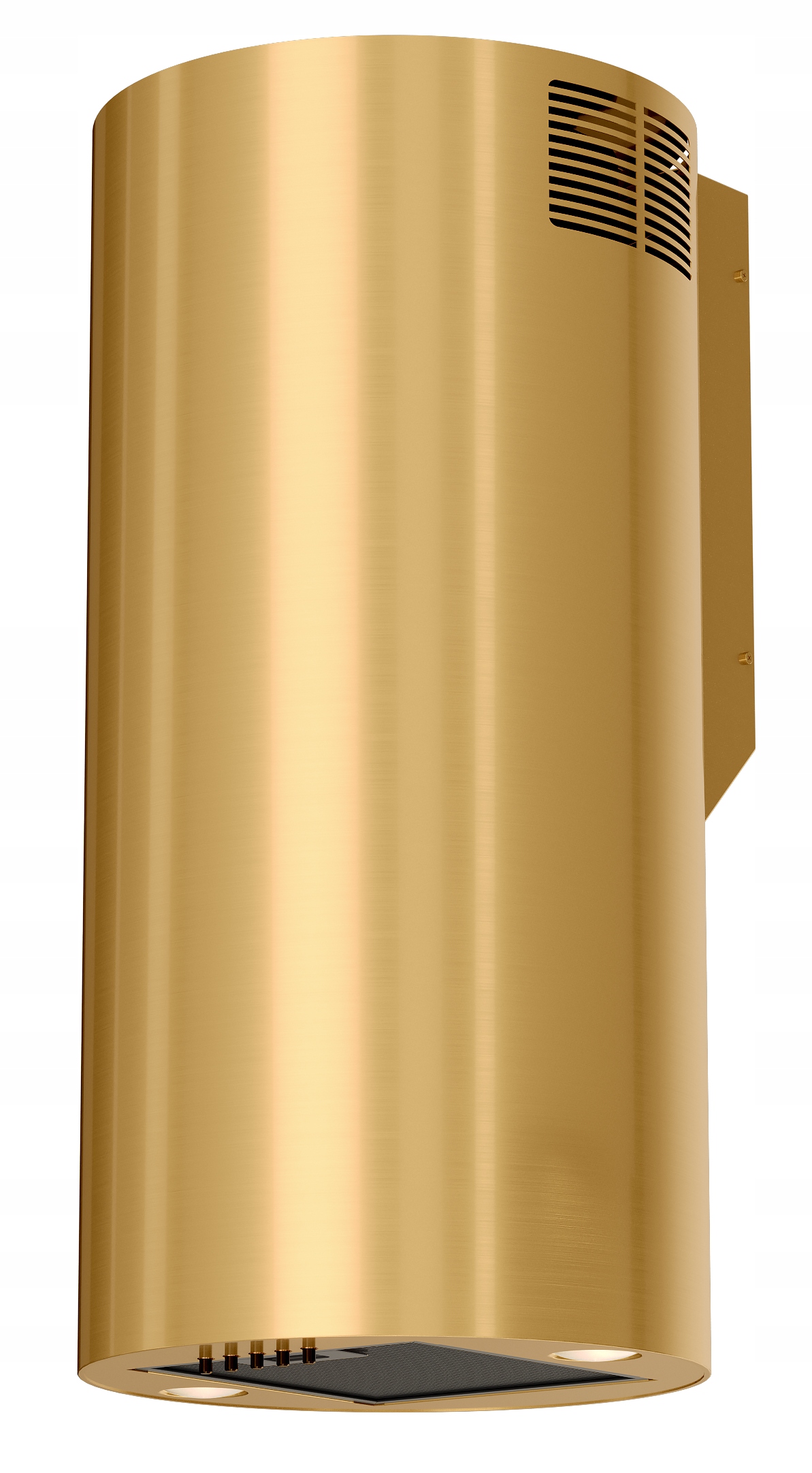 Tuba Okap przyścienny kuchenny Maan Tuba Elba Wpb 35 złoty połysk Led Filtr