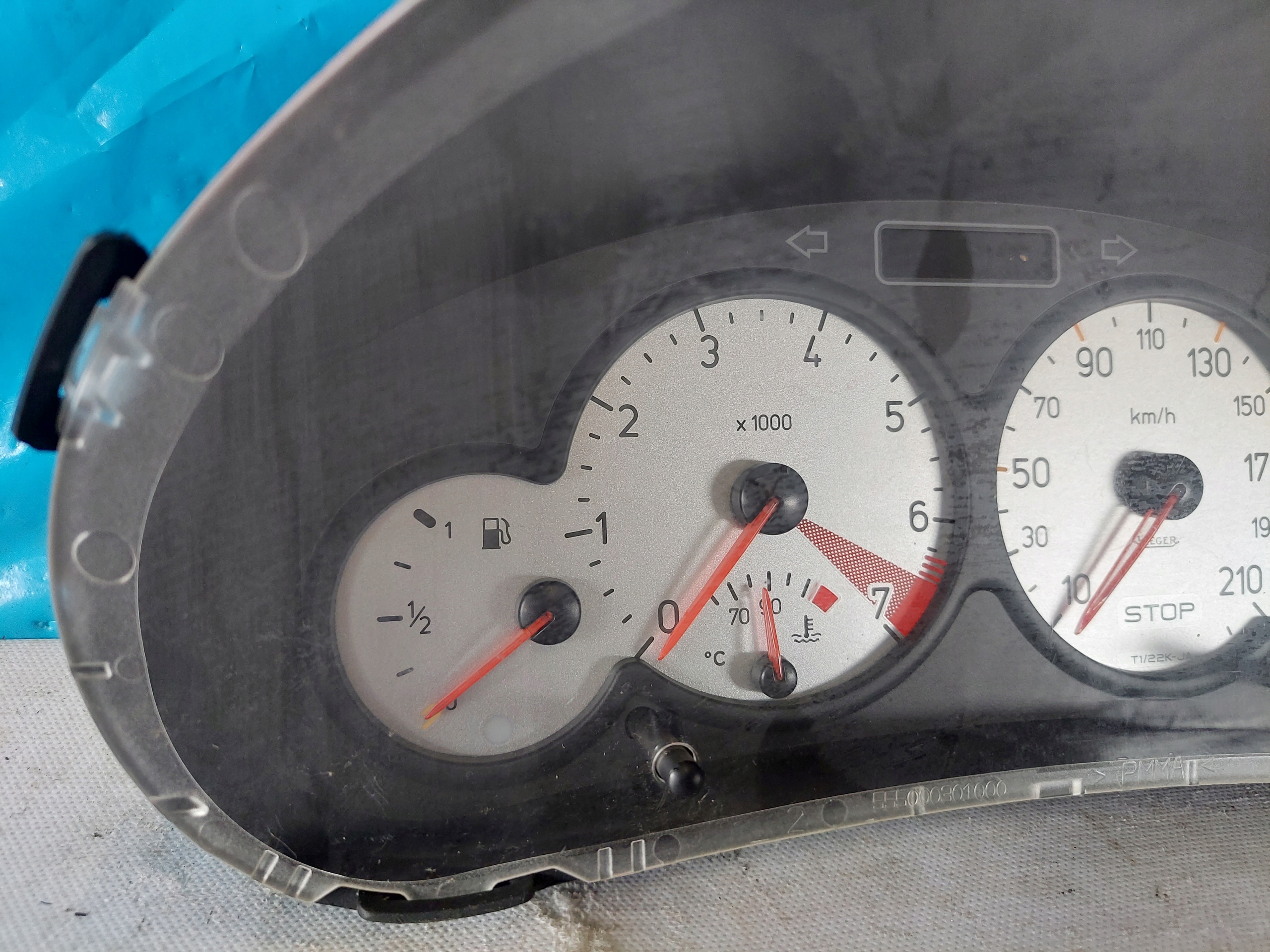 dials clock PEUGEOT 206 CC 1.6 B 9648837180