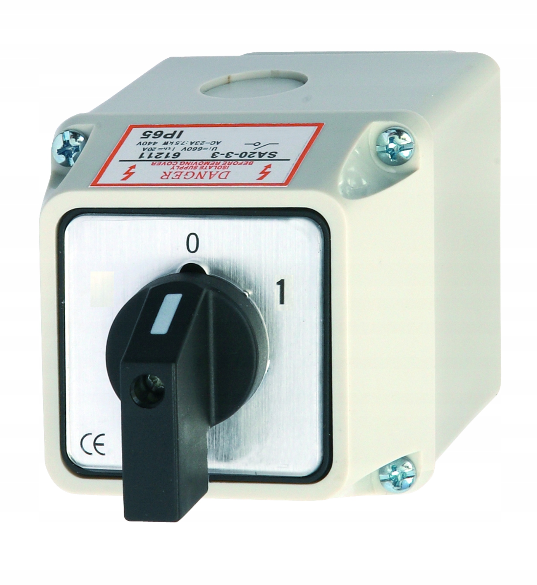 

Łącznik Krzywkowy 25A 0-1 3F W Obudowie IP65