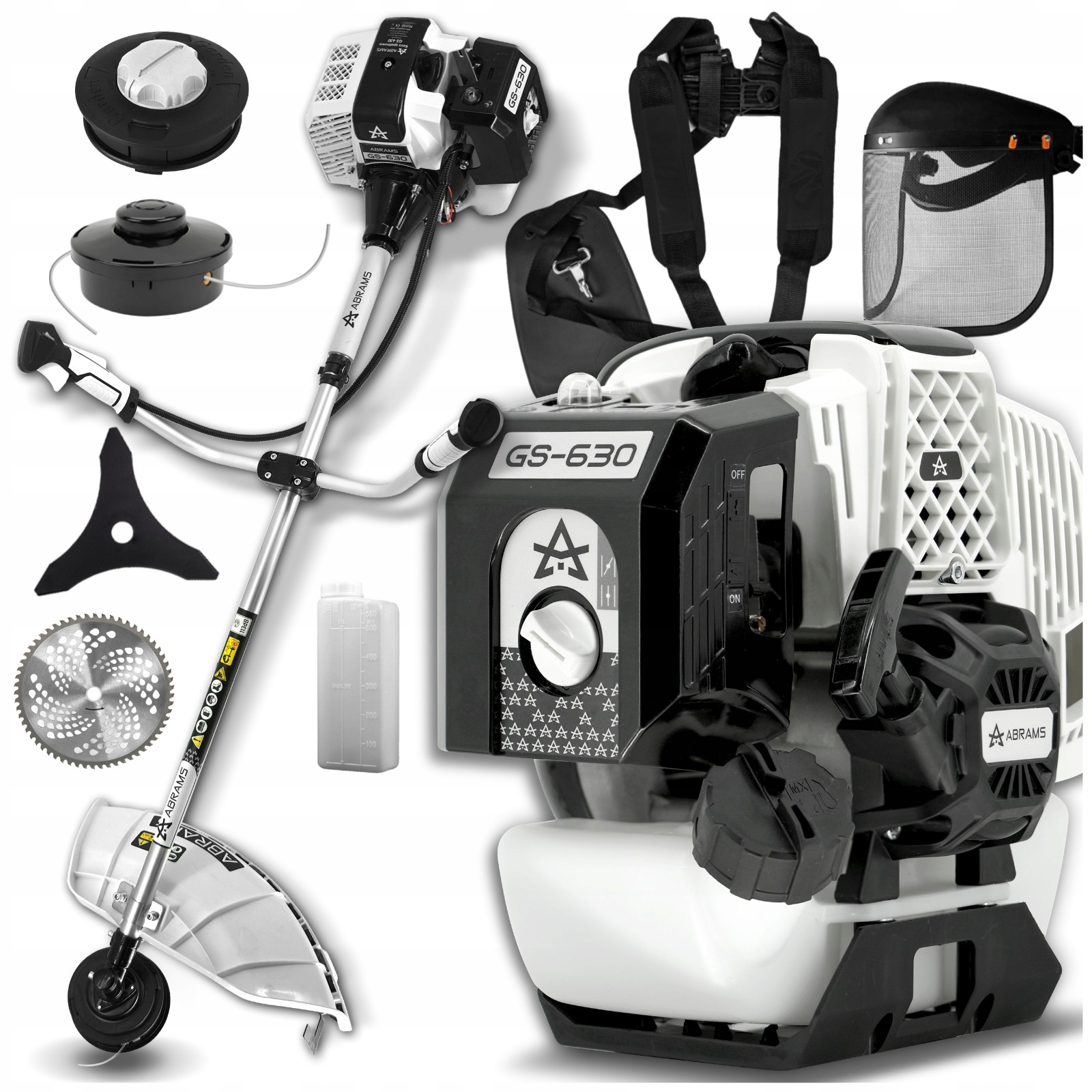 KOSA SPALINOWA PODKASZARKA 5,2 KM WYKASZARKA MOCNA KOSIARKA DO TRAWY ZESTAW