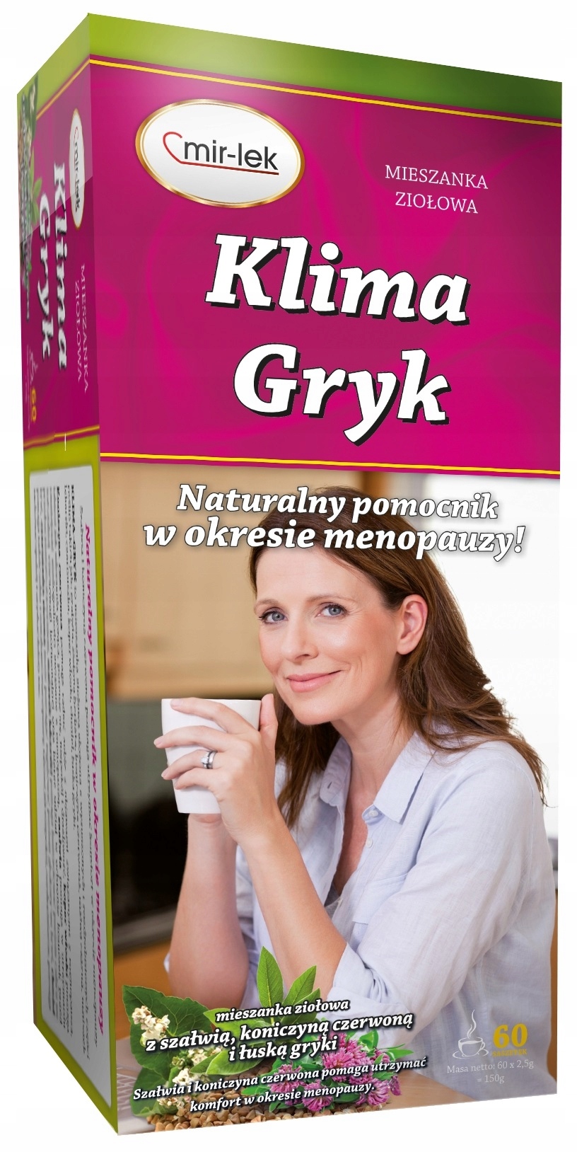 

Klima Gryk wsparcie kobiet w menopauzie 60saszetek