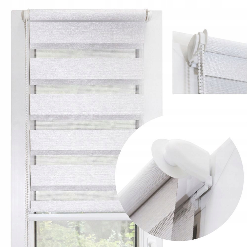 

Roleta Dzień-noc Bez Wiercenia R.kolory 88x130 cm