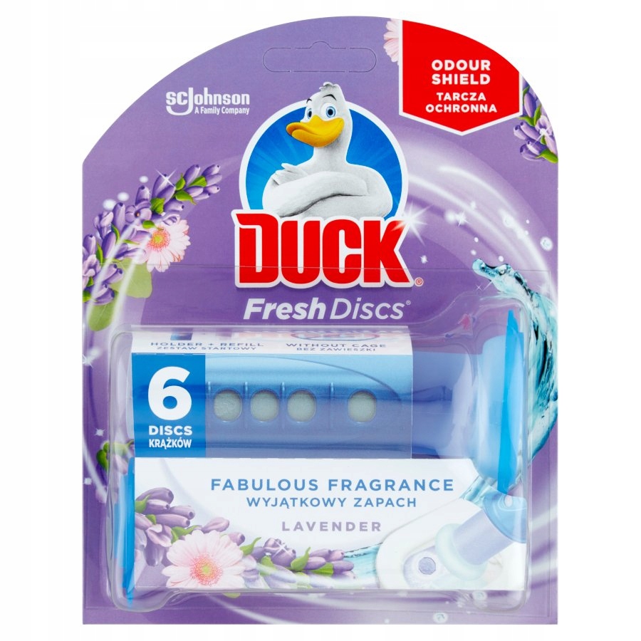 

Duck Fresh Discs aplikator i 6 krążków Lawenda