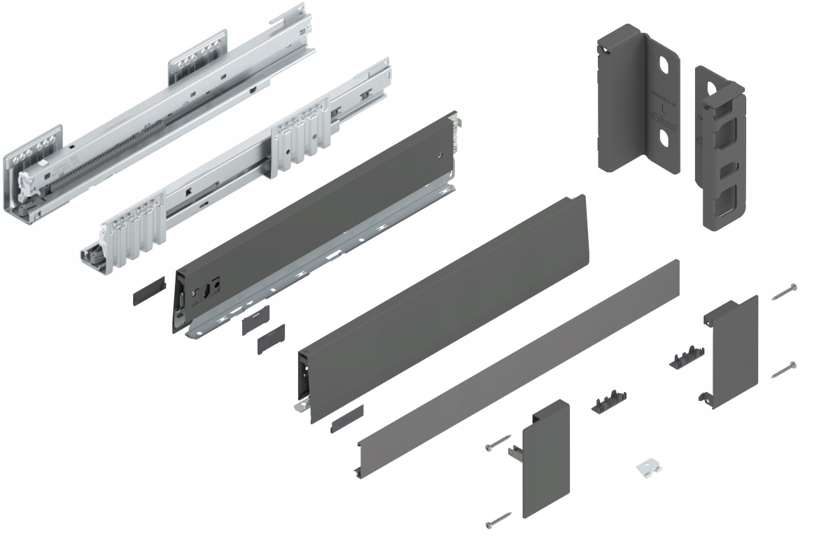 Blum Šuplík 500 Nízká zásuvka M Vnitřní Antr