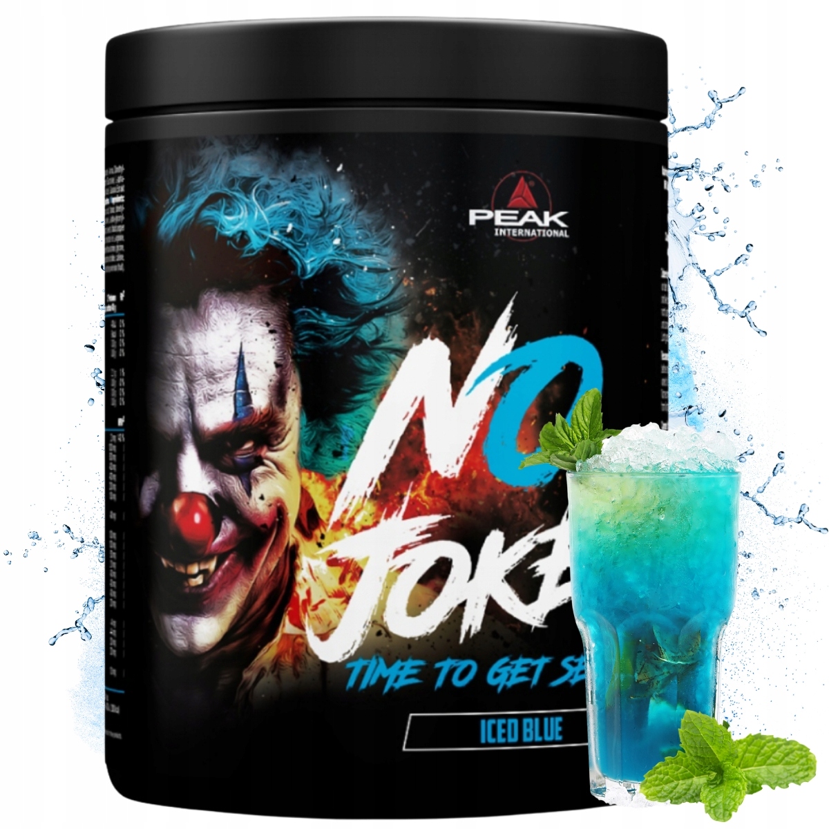Peak No Jokes 600 g silná předtréninkovka Ice Blue zmrzlinový bonbón