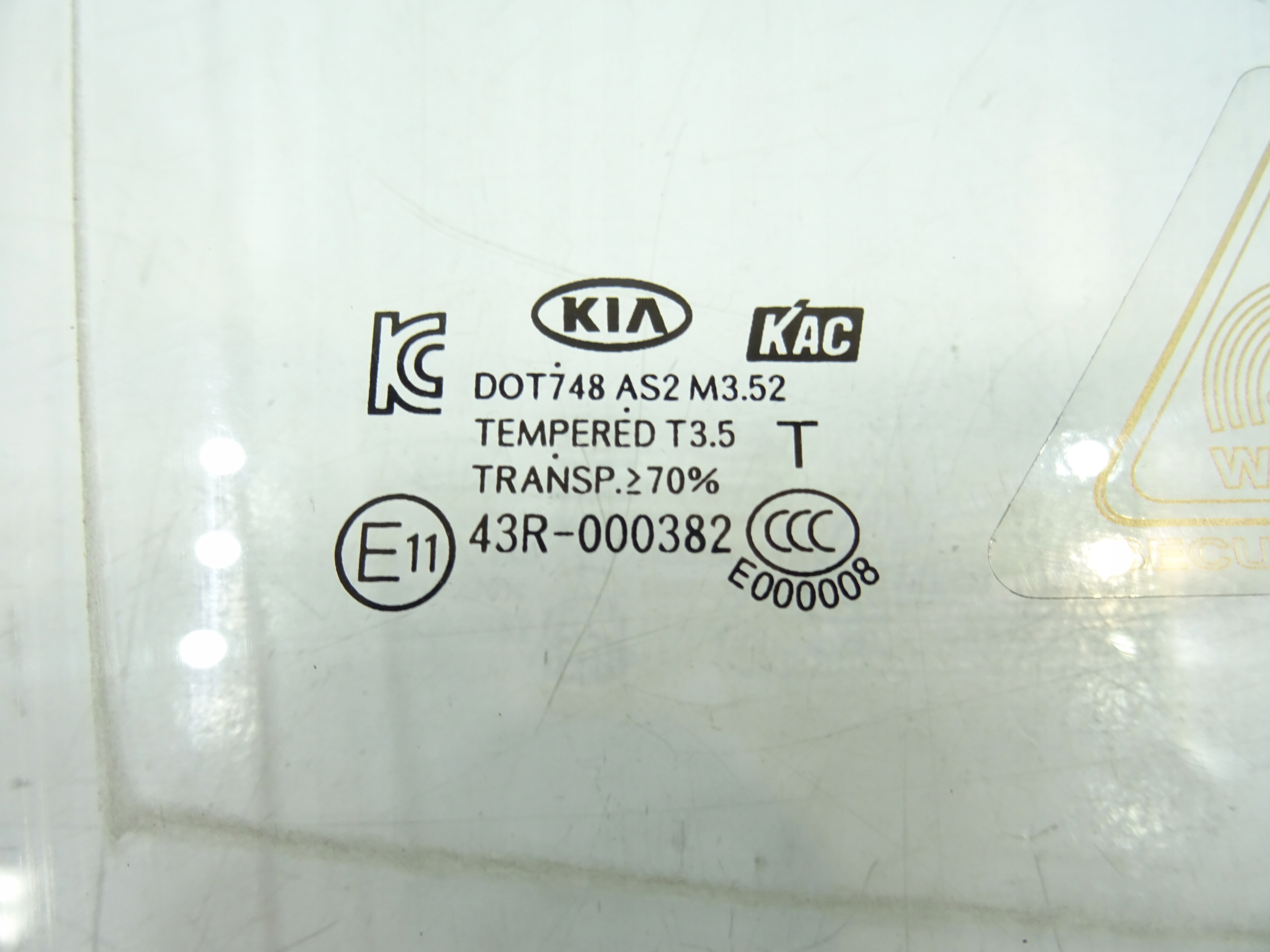 SZYBA DRZWI PRZEDNICH PRZOD KIA RIO III 2011- Producent części Kia OE