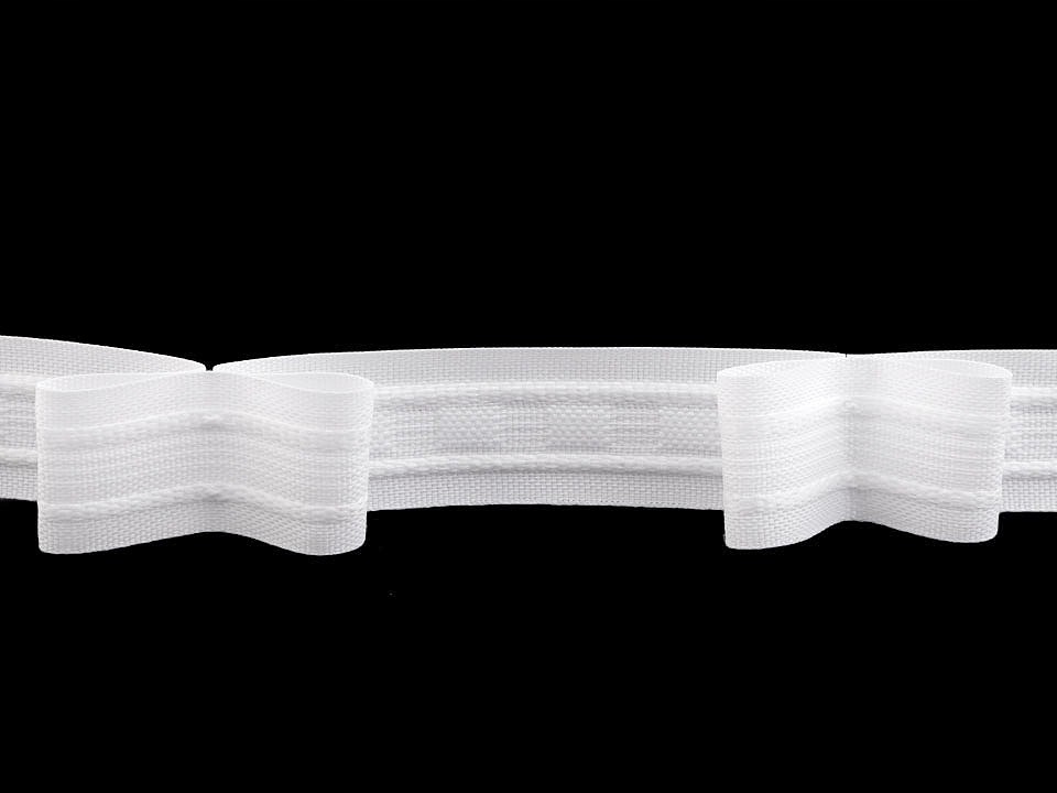 Záclonová páska 25 mm s řasením 1:2 50 m