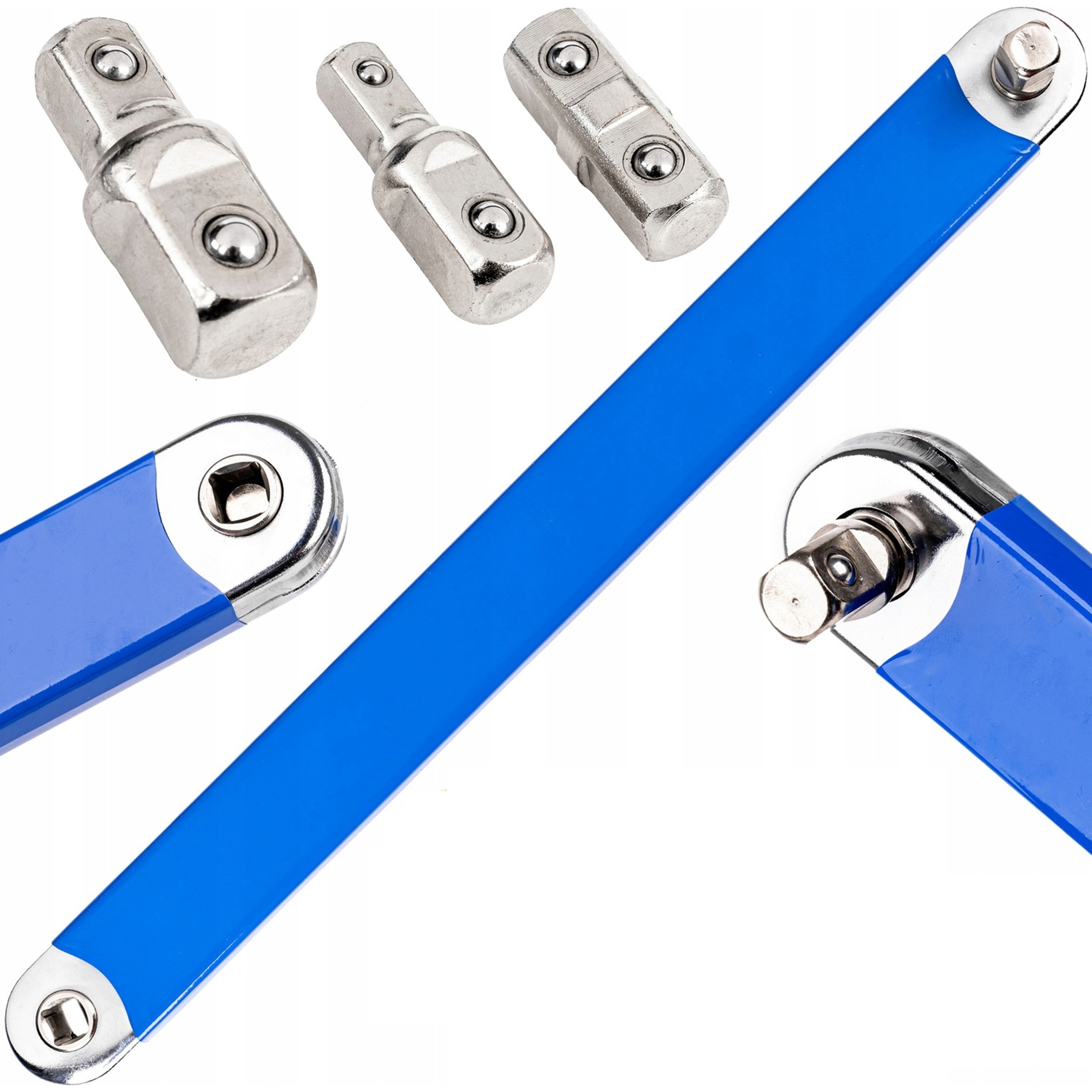 Klucz przedłużający grzechotkę przekładniowy 39 cm adaptery Falon-Tech