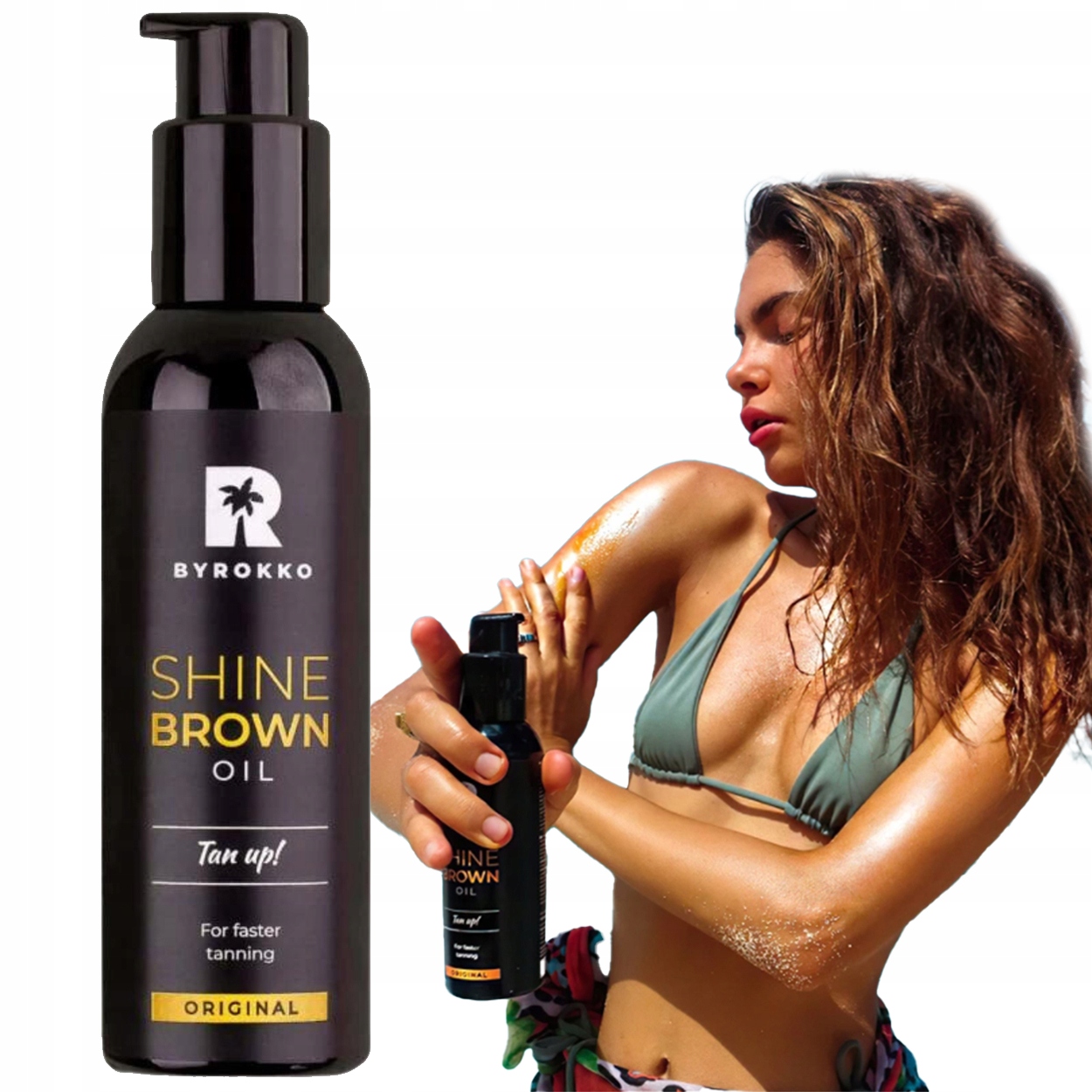 Byrokko Shine Brown Oil Pomeranč opalovací olej 150 Ml