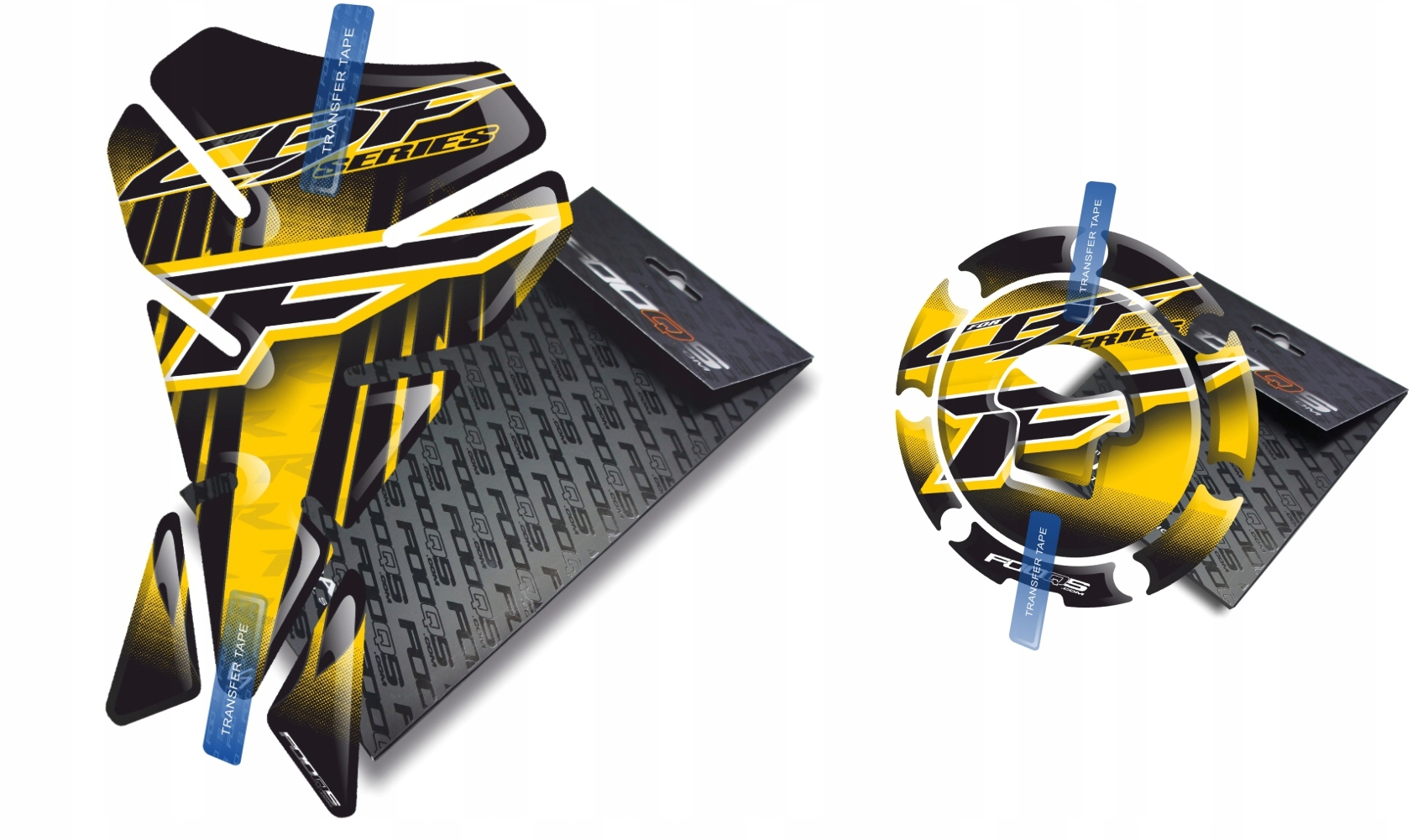 Tank-pad Cap-pad V1 od společnosti Fooqs pro Honda Cbf 500 600 Starší Model Žlutý