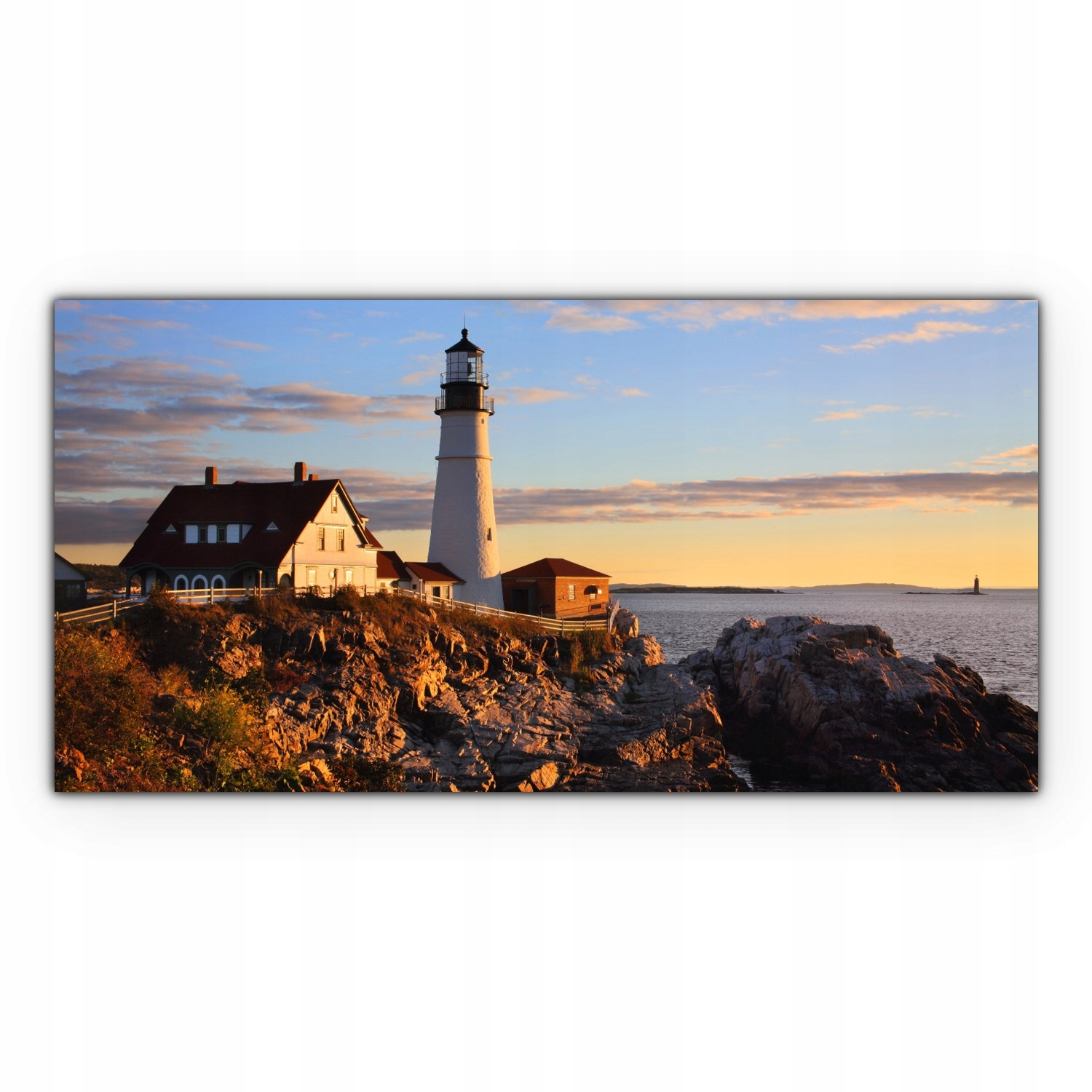 

Obraz płótno z foto 120x60 Latarnia Morska Plaża