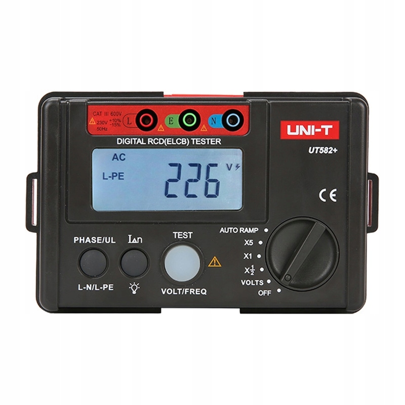 Uni-T UT582+ Tester Rcd Multimetr Ručný digitálny merač napäťového prúdu