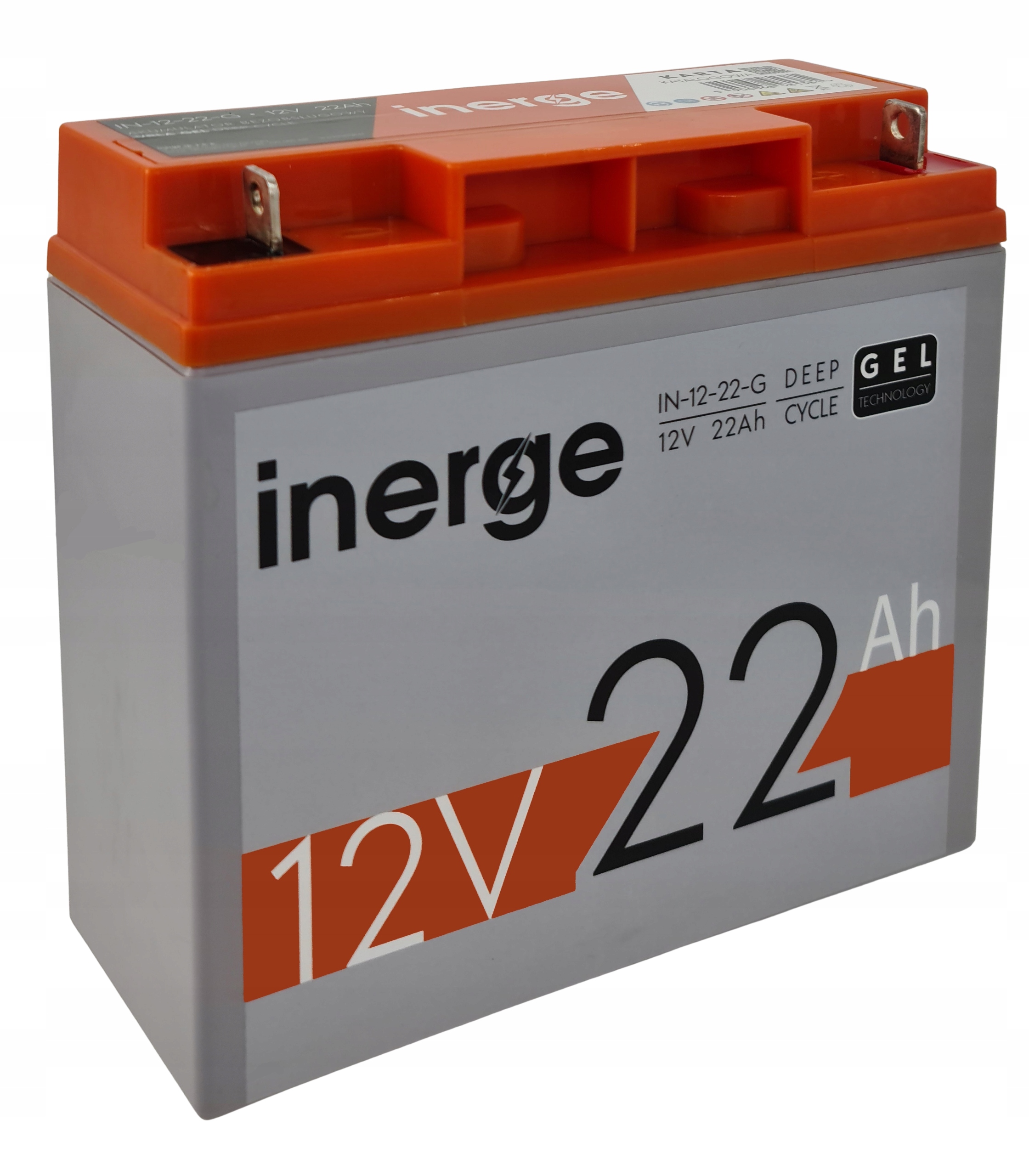 Akumulator Żelowy Gel 12V 22Ah Waga 6,10kg Deep Cycle Vrla Bezobsługowy Ups