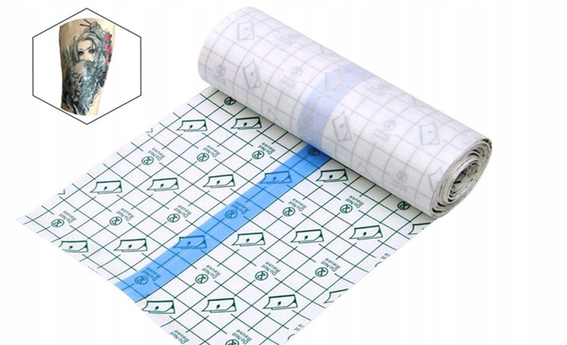 PLASTER FOLIA OCHRONNA TATTOO 1m x 15cm Marka inna marka