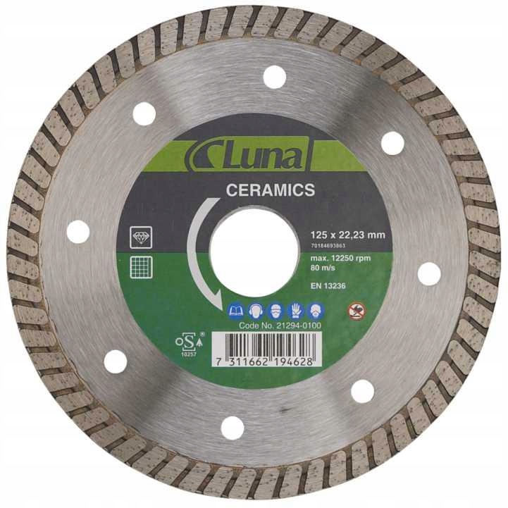 Diamantový řezací kotouč Ceramics 125x1,6x22 mm Luna