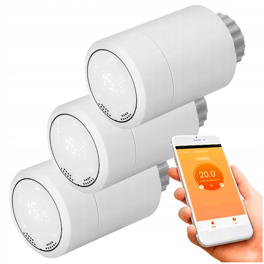 

Głowica Termostatyczna Smart ZigBee 3.0 Tuya 3szt.