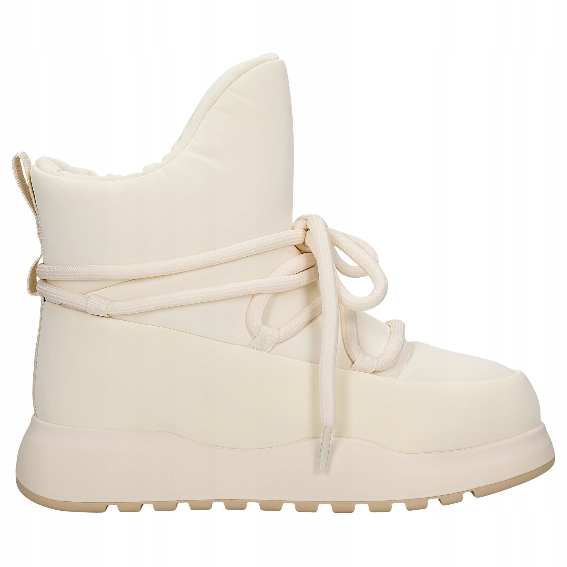 Bílé dámské sněhule nad kotník vel.