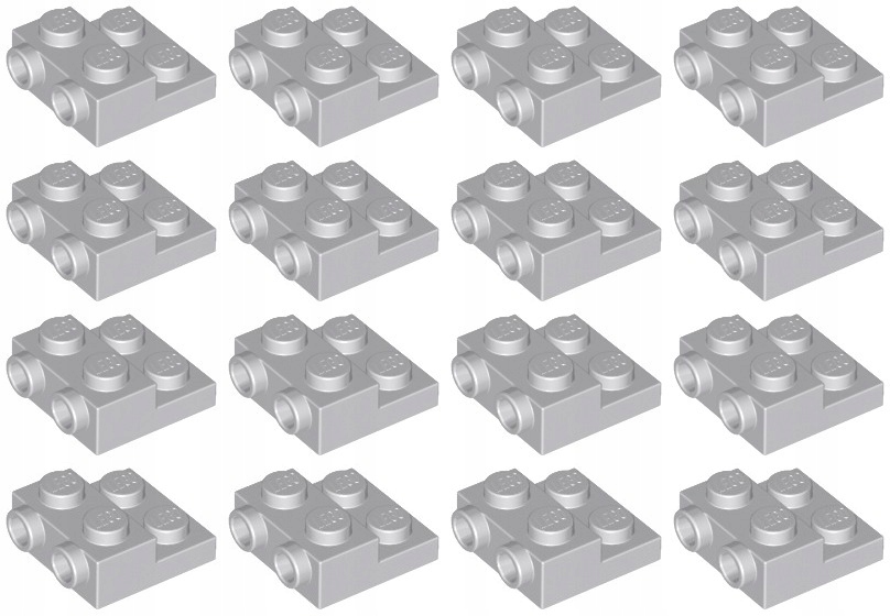 

Lego 99206 Płytka 2x2 szara jas Nowa (15g) 16 szt.