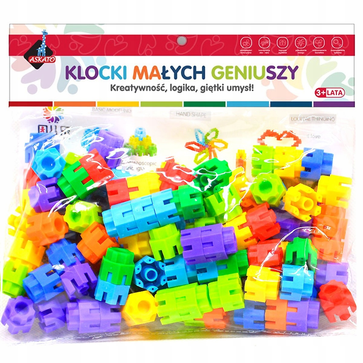 

102108 Klocki Małych Geniuszy Puzzle 56 Elementów