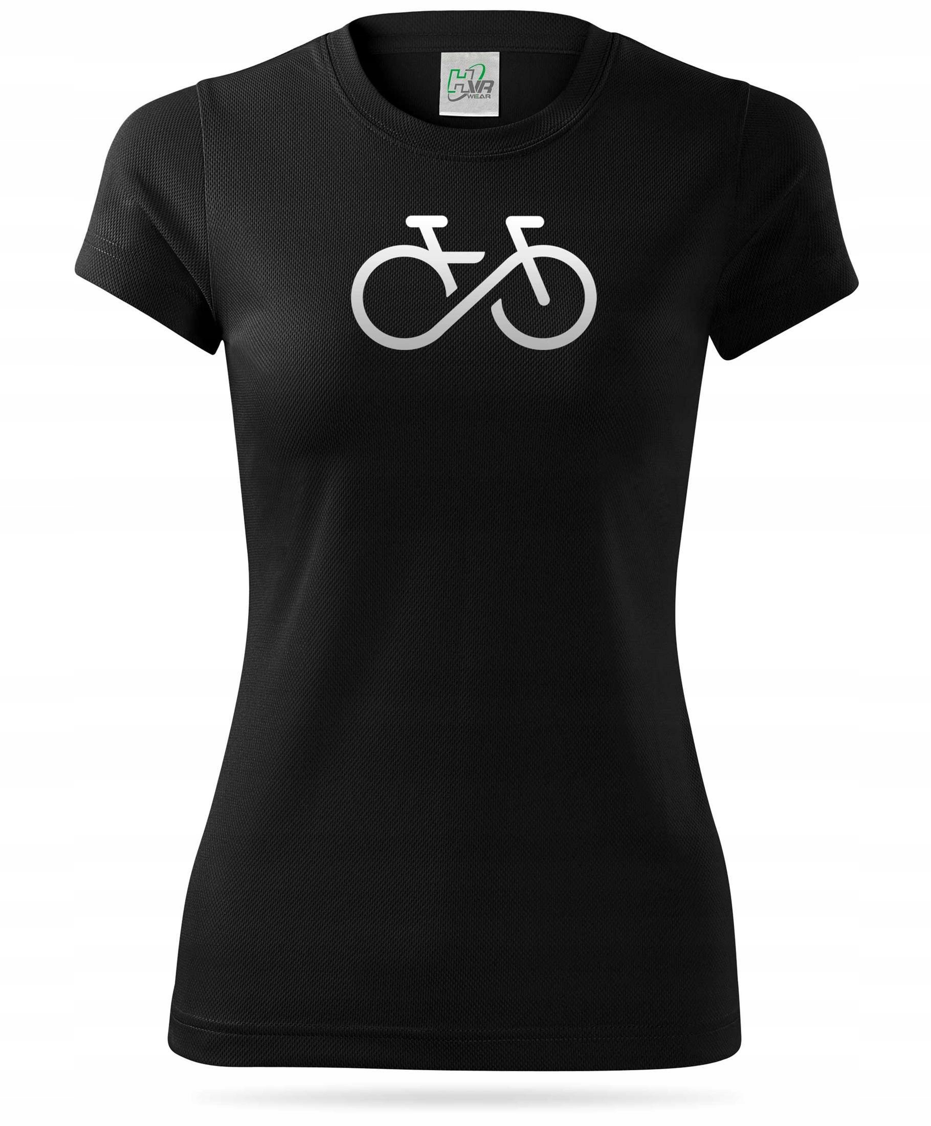 Techniczny T-shirt damski nadruk odblaskowy ROWER Marka inna