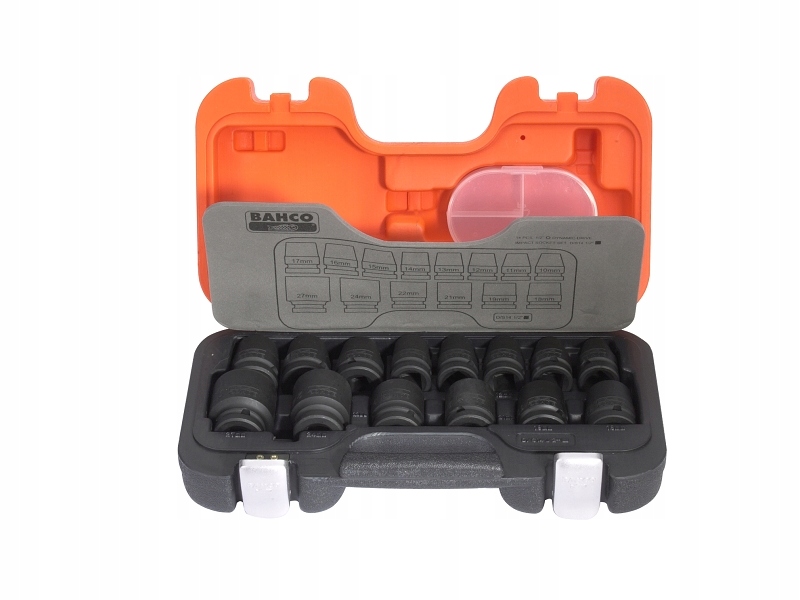 sada 6-hranných príklepových nástavcov 1/2" M10-M27 Bahco [D/S14]