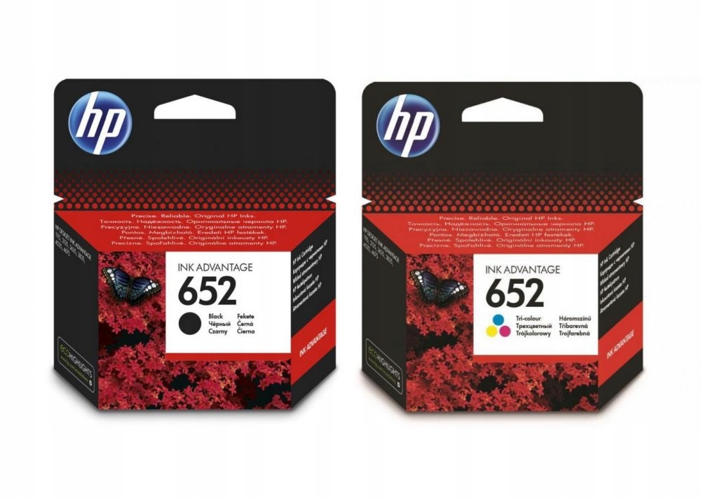 

2x Tusz Hp 652 Zestaw Czarny F6V25AE Kolor F6V24AE