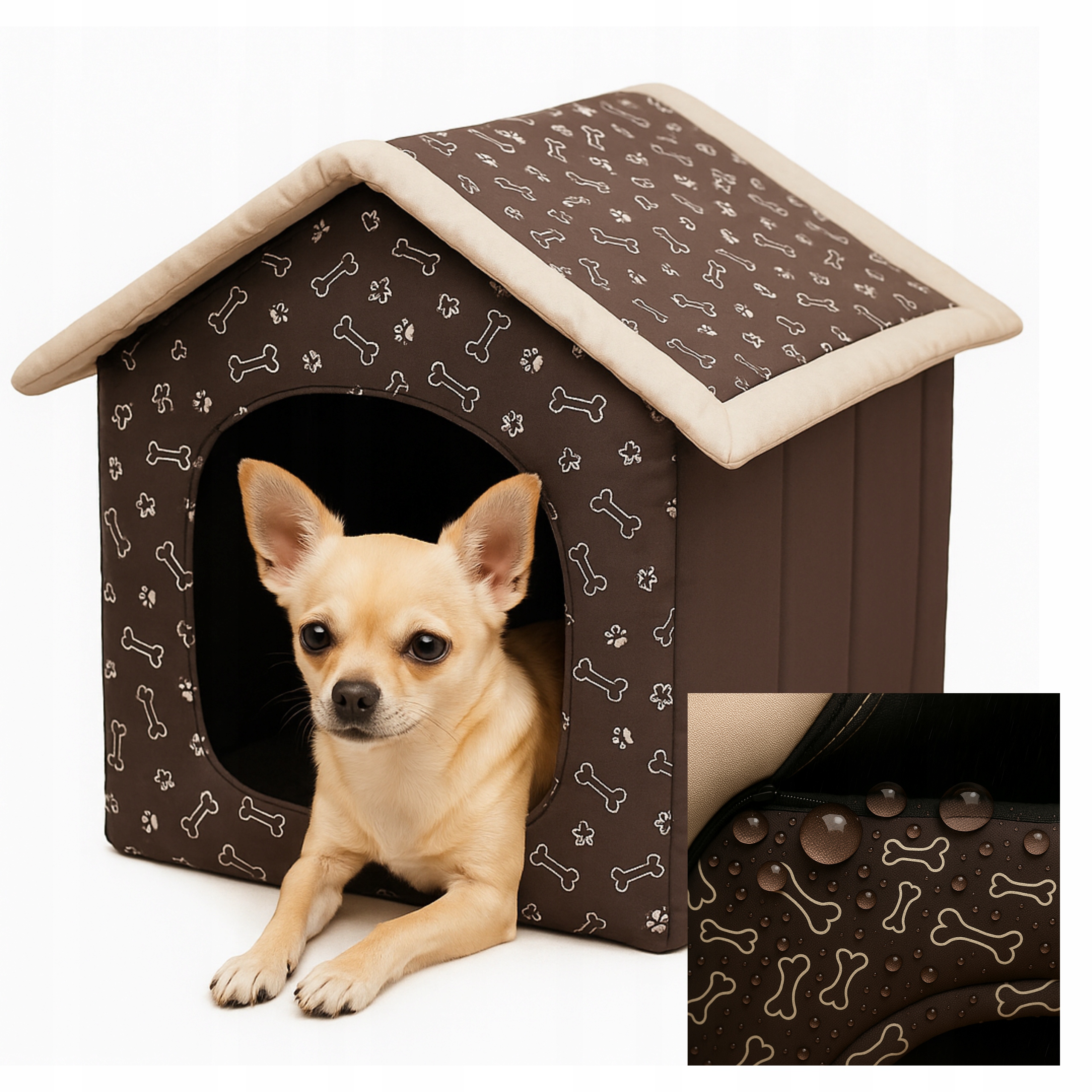 Bouda pro psa – Pelíšek, Měkká bouda, Domeček, Potah, Doggy 60x55x60 cm