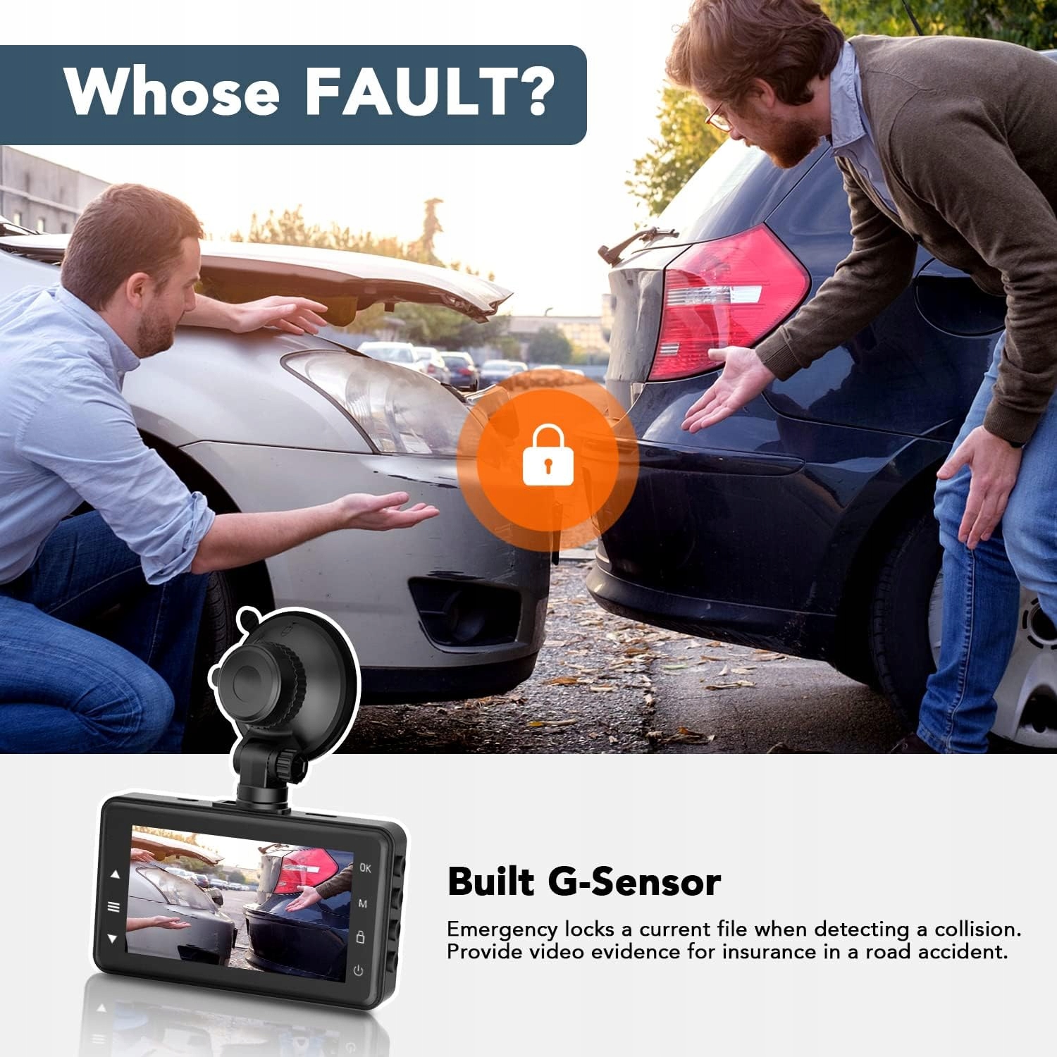 KAMERA SAMOCHODOWA IBAYE PRZEDNIA I TYLNA 1080P FULL HD WIDEOREJESTRATOR Model 1080P