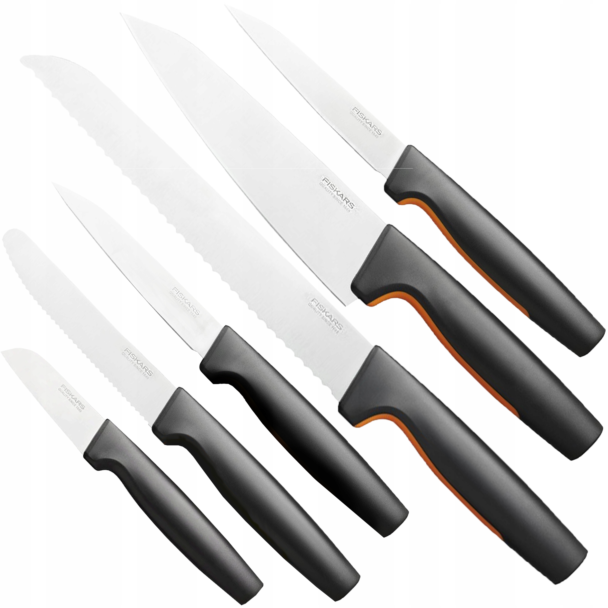 FISKARS ZESTAW KOMPLET 6 NOŻY WARZYW SZEFA KUCHNI