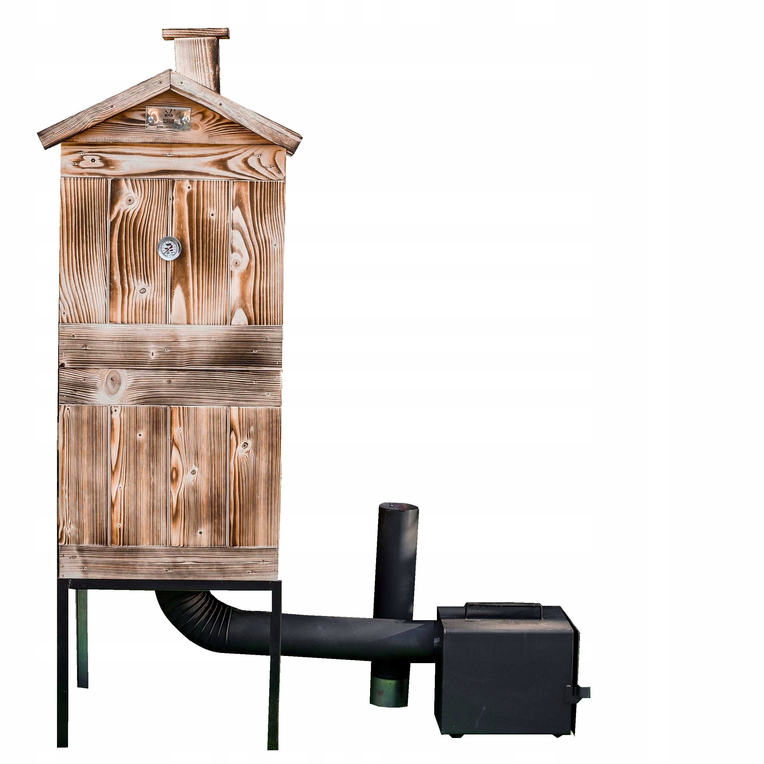 WĘDZARNIA DOMOWA OGRODOWA DREWNIANA METALOWA DUŻA PIEC OPALANA PANKORNIK