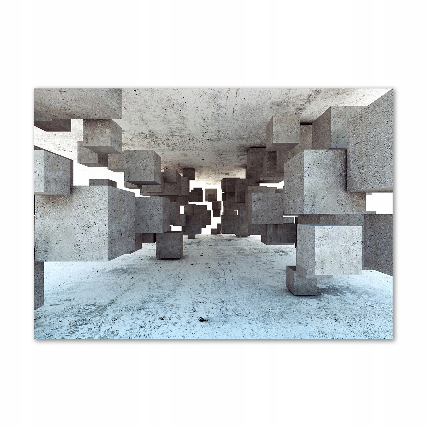 

Foto obraz akrylowy Sześciany w betonie 100x70 cm