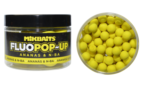 Kulki proteinowe Mikbaits Fluo Pop-Up Ananas & N-ba 10 mm