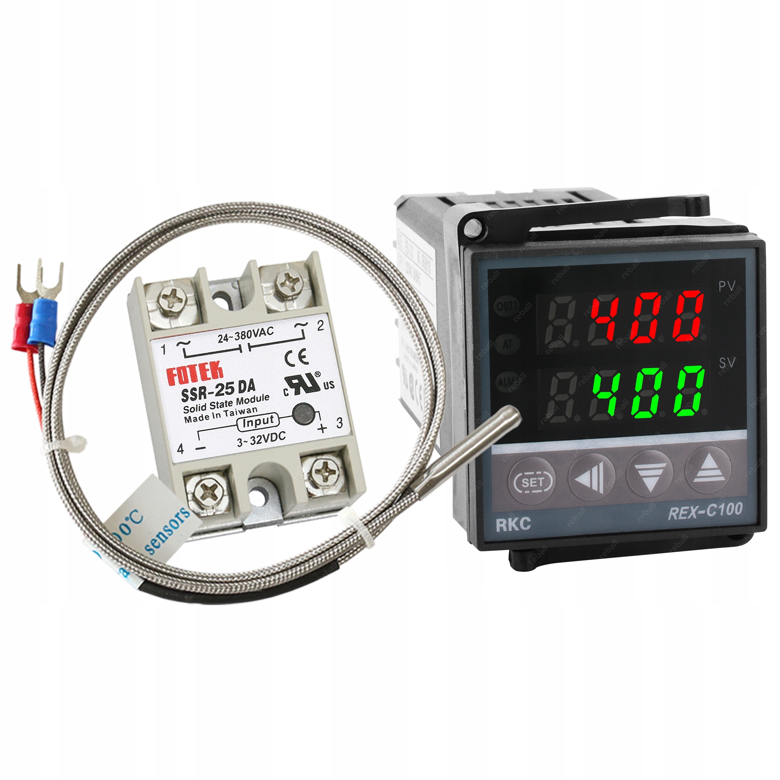 Regulátor Teploty Rex C100 Senzor.k+ssr 25DA Udírna