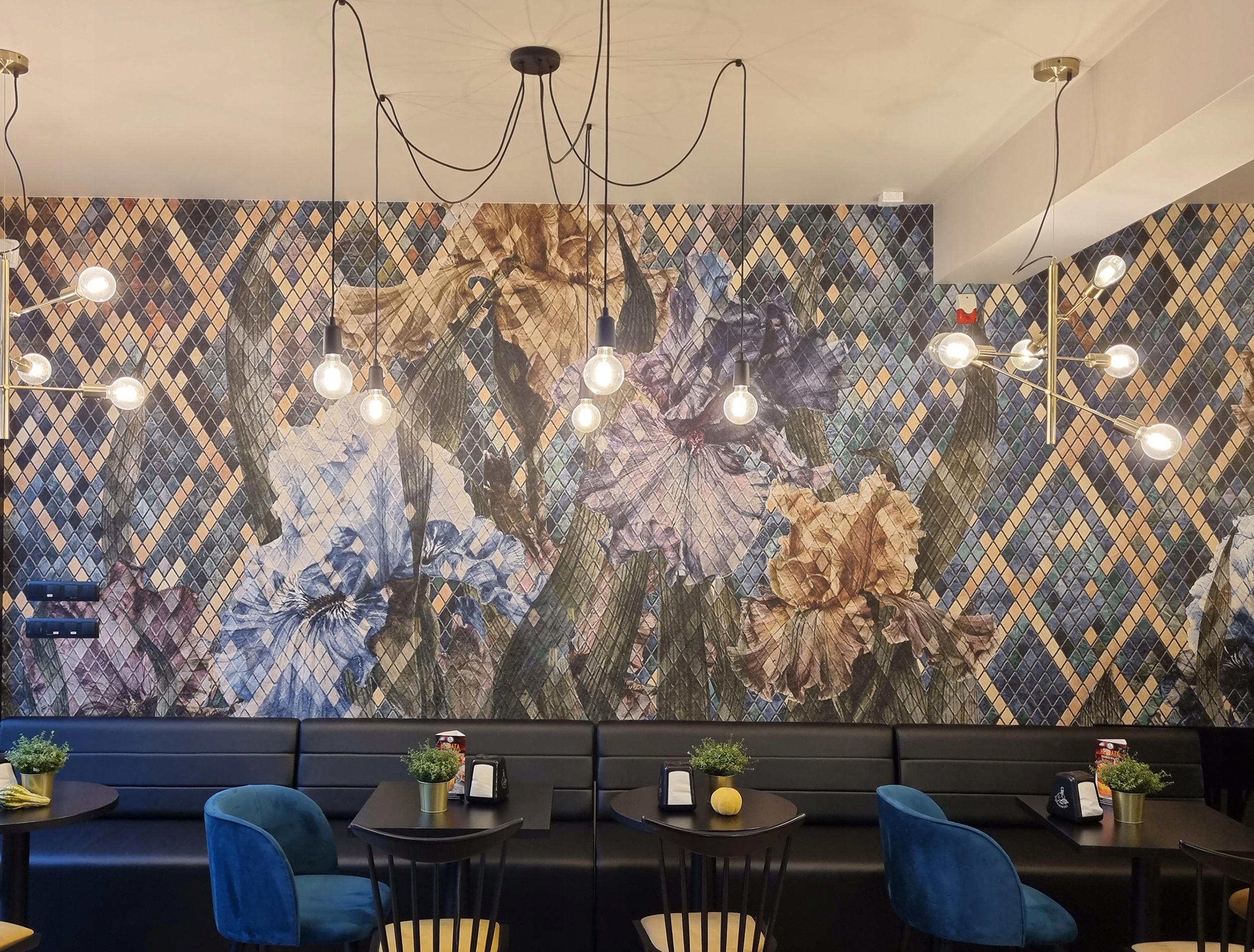 LAMPA SUFITOWA LED Wisząca ŻYRANDOL PLAFON LOFT LED PAJĄK 5x E27 LOFT Długość/wysokość 140 cm