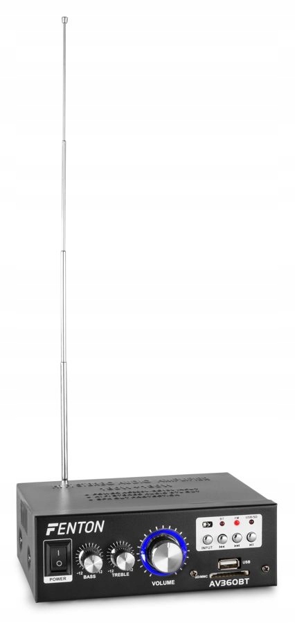 WZMACNIACZ 2x 40W BT USB MP3 FM FENTON KOMPAKTOWY Liczba kanałów 2
