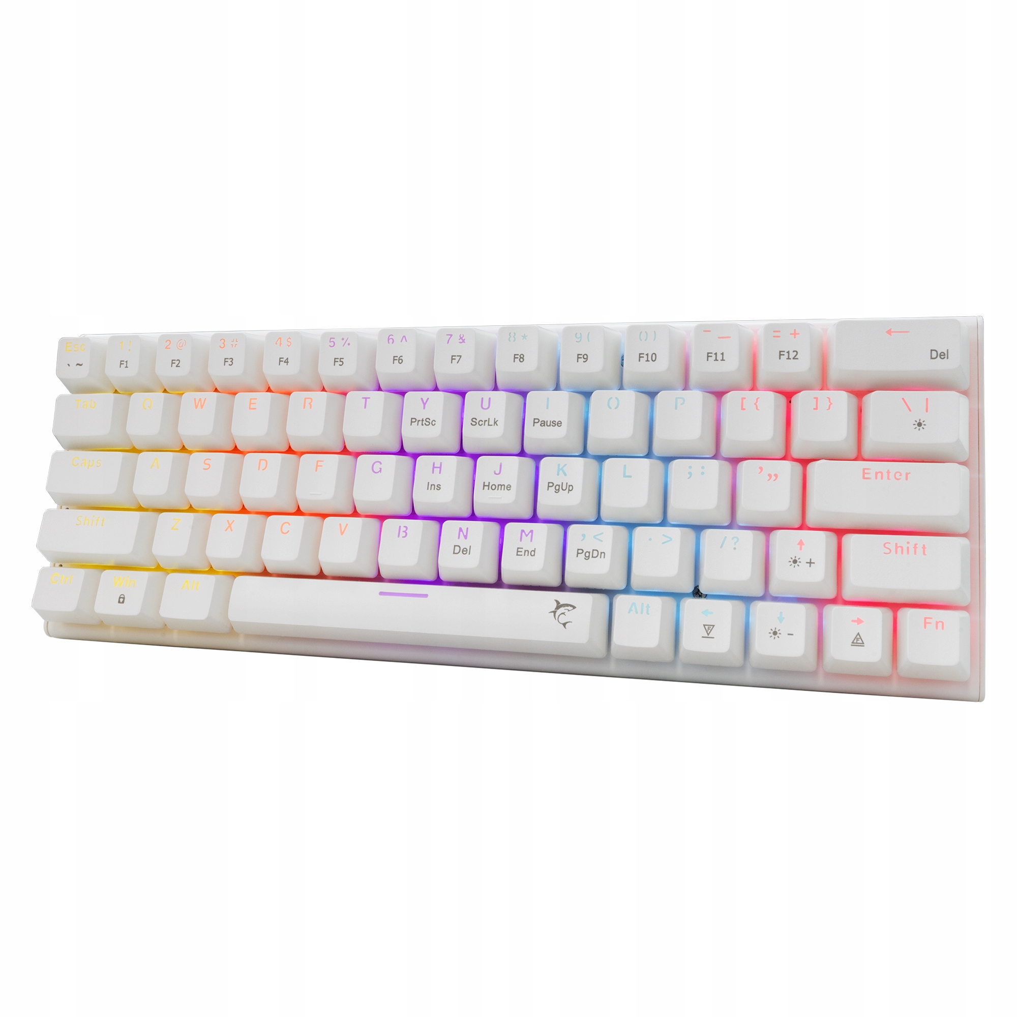 Klawiatura mechaniczna White Shark Wakizashi 2! Red Switch Biała Rgb
