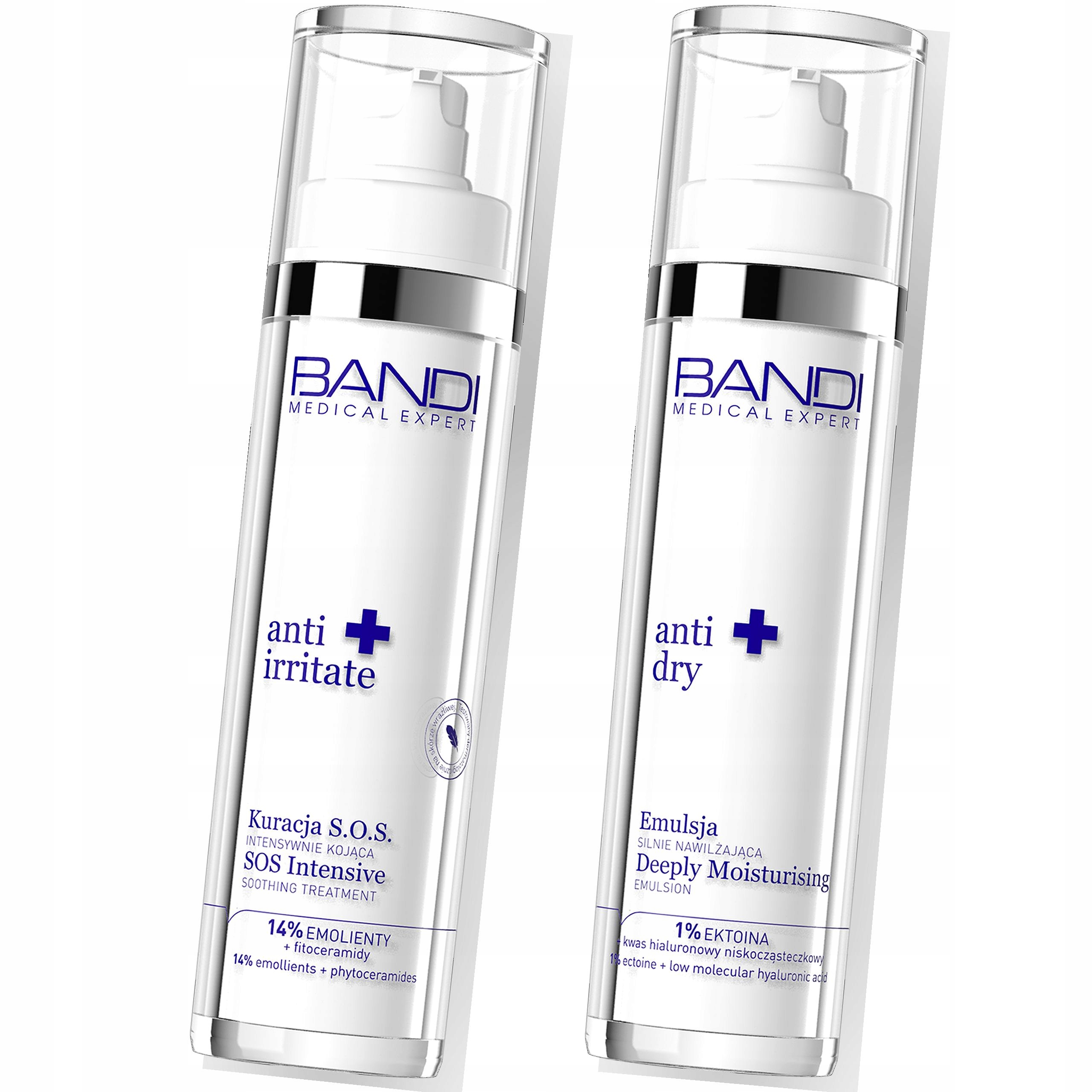 Krem nawilżający emulsja Bandi zestaw na dzień i noc