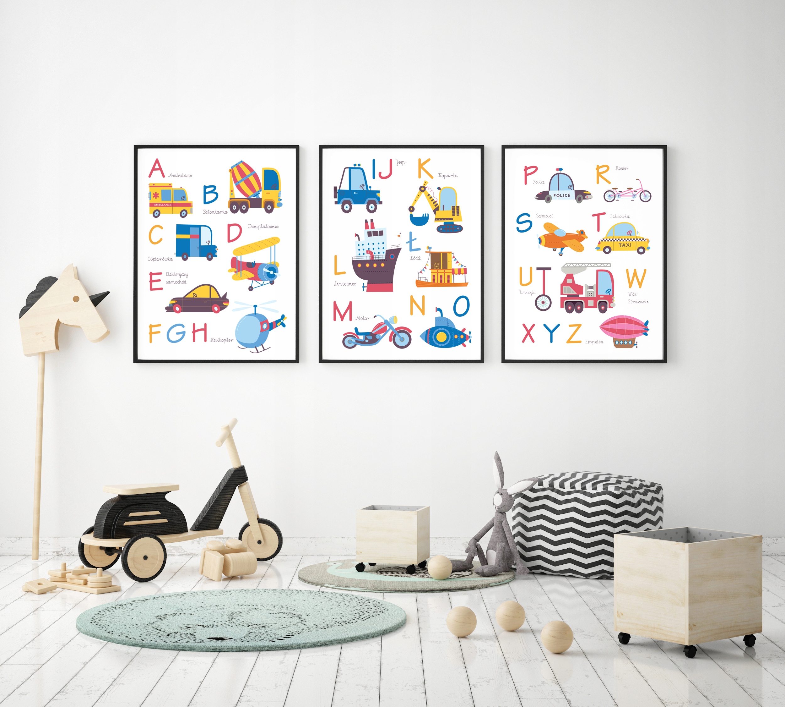 

Alfabet, Plakat Edukacyjny Autka Pojazdy 40x50