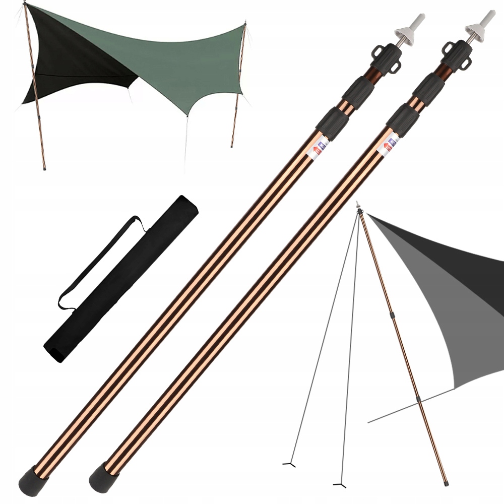 Vysoce Kvalitní Nastavitelné Stanové Sloupky Z Hliníku – 90 CM Až 230 CM