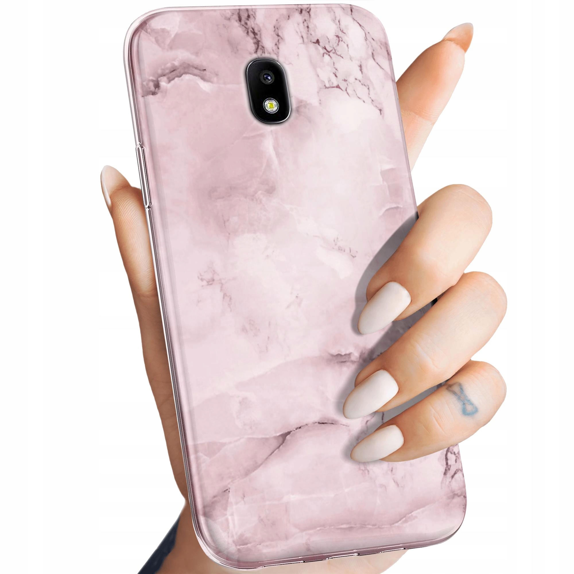 Etui Do Samsung Galaxy J3 2017 Różowe Golden Rose Pudrowy Róż Obudowa