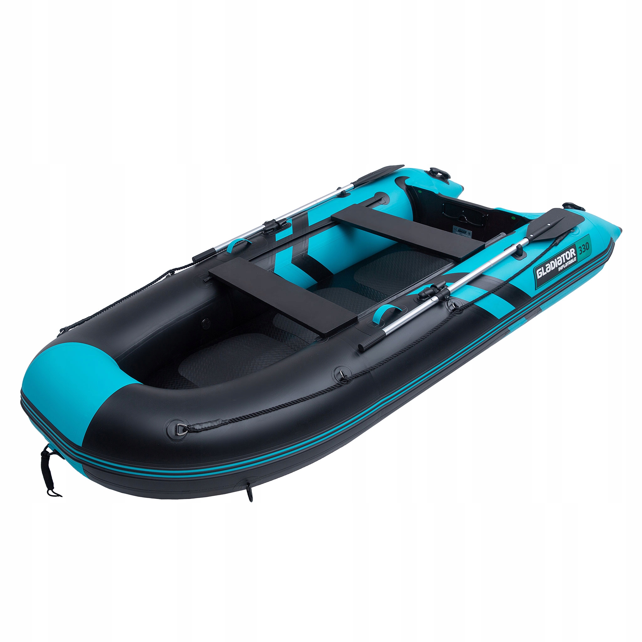 Ponton Gladiator B330AD 330cm Sztywna Pompowana Podłoga 4os. 575kg 15KM