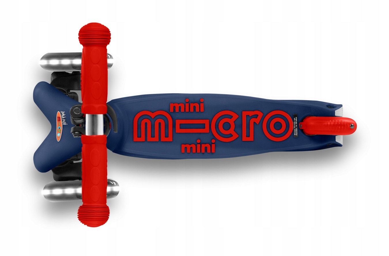 Micro - Trójkołowa hulajnoga dla dzieci Mini Deluxe Navy Blue LED Marka Micro