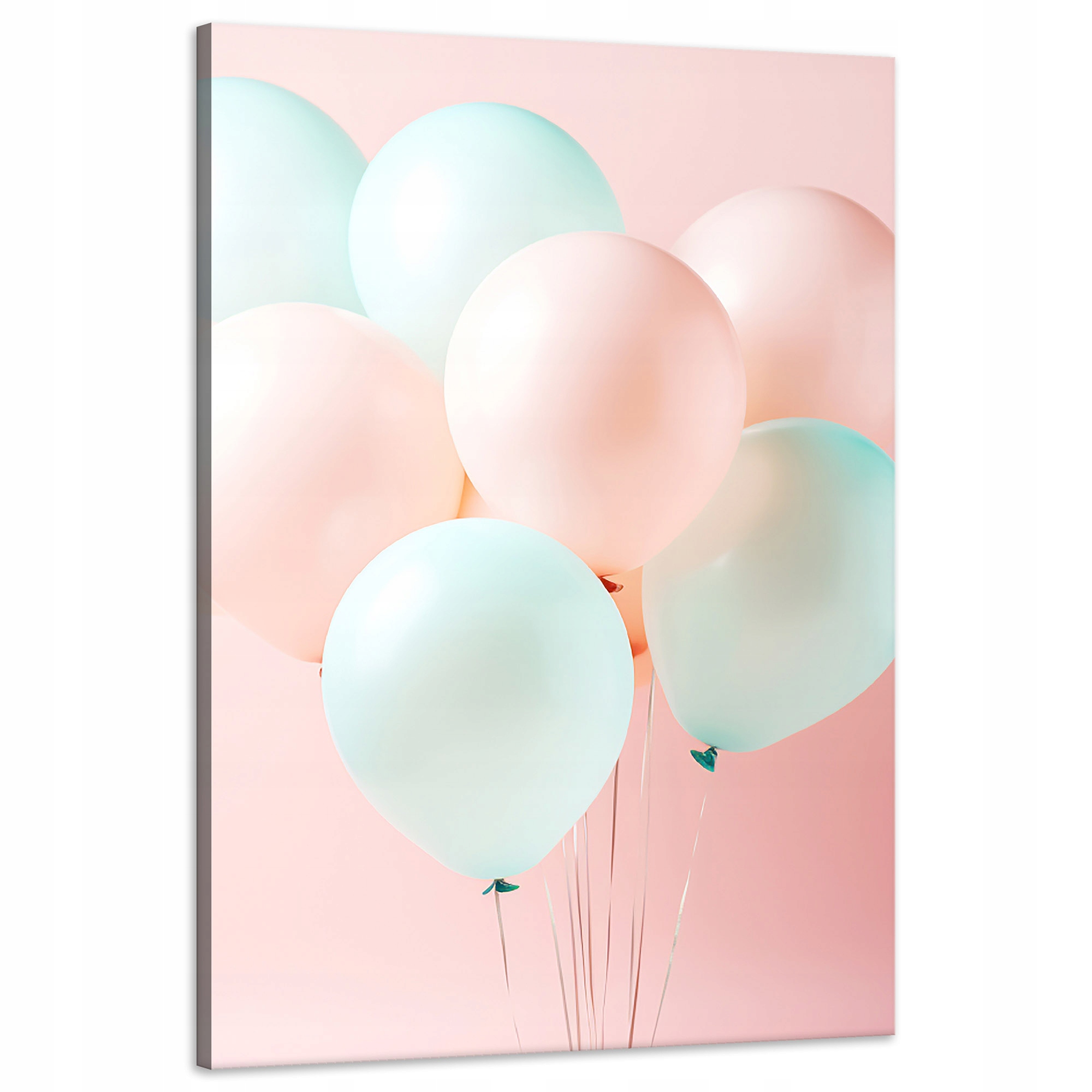 Obraz na plátně Balóny Růžové Modré Svět plný barev a barev 60x90