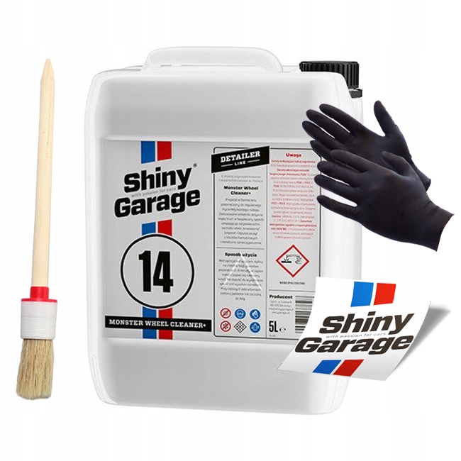 SHINY GARAGE MONSTER WHEEL CLEANER + GEL 5L
