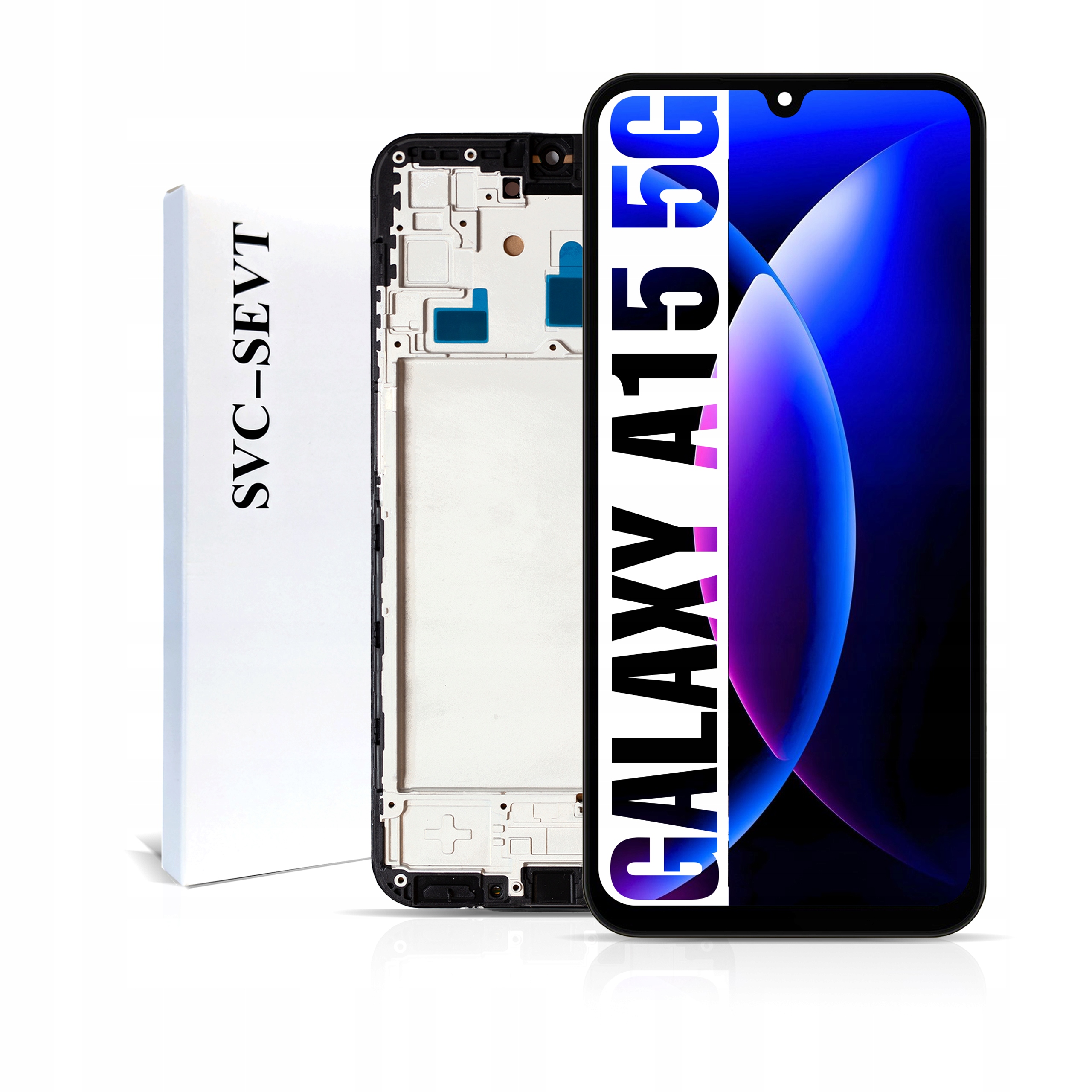 SM-A156P LCD pro Samsung A15 5G Service Pack Rámeček Matrix Originál Zila