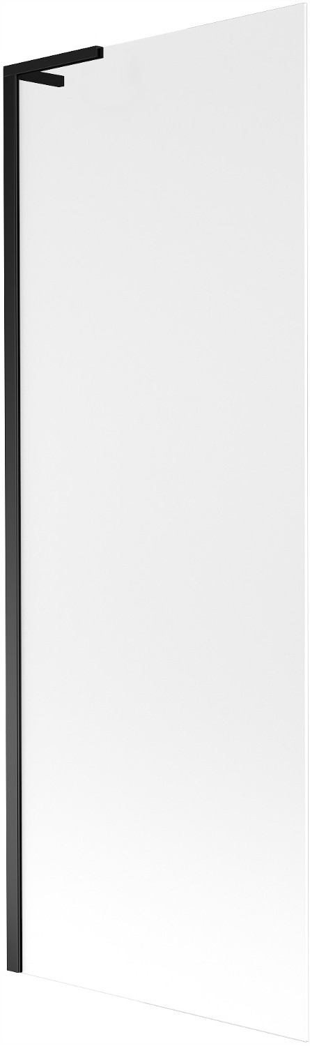 Mexen Next L paravan na vanu 1-křídlový 70 x 150 cm, námraza, černý 895-0